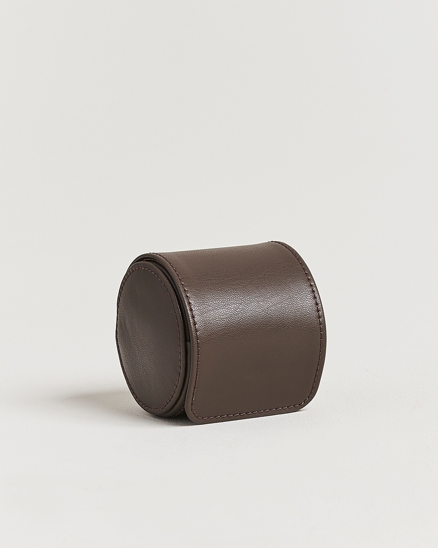 WOLF Single Watch Roll Earth Coffee – Brown