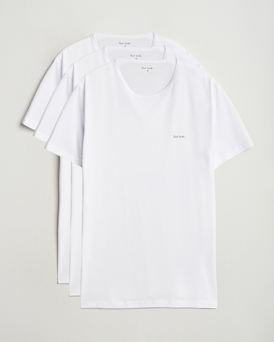 Paul Smith 3-Pack Crew Neck T-Shirt White – White