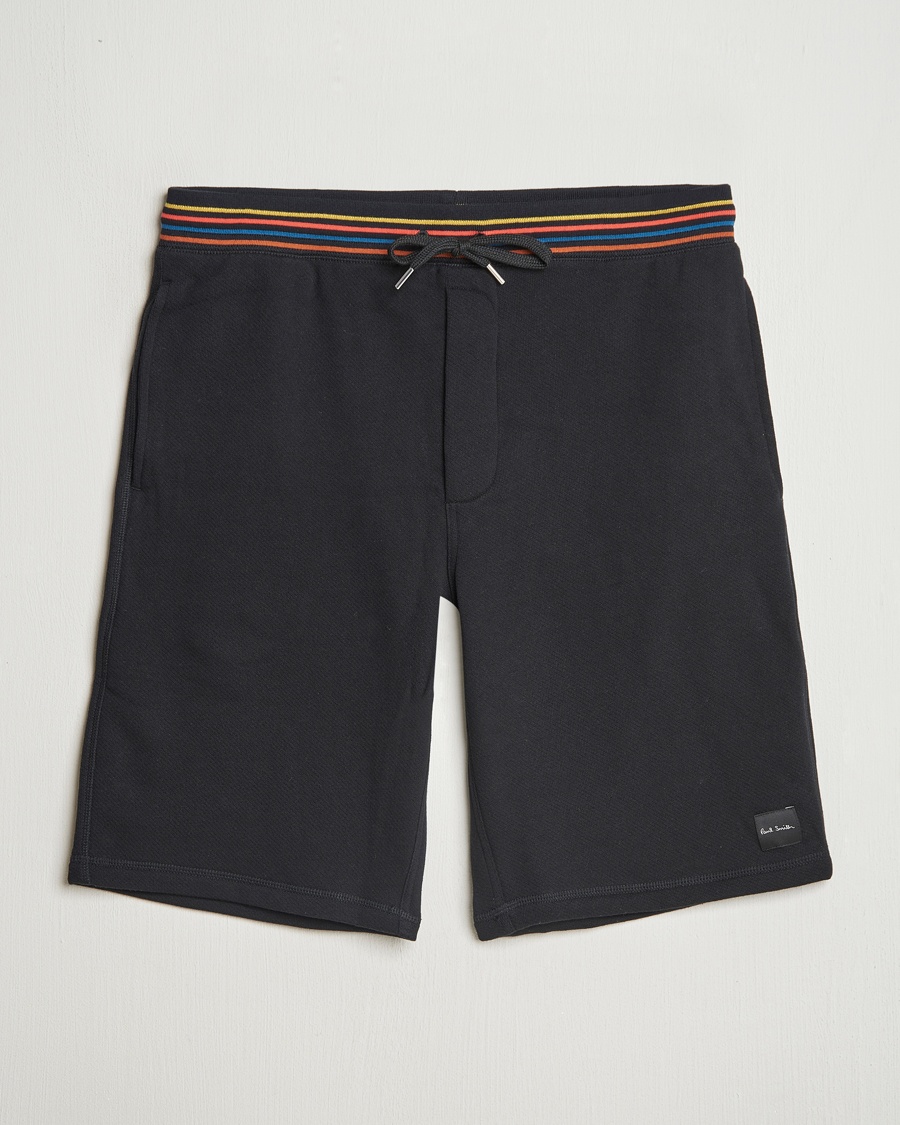 Paul Smith Artist Rib Sweatshorts Black – Black