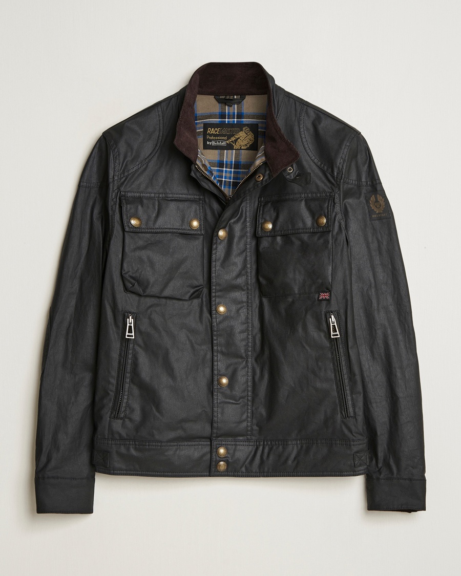 Belstaff Racemaster Waxed Jacket Black – Black