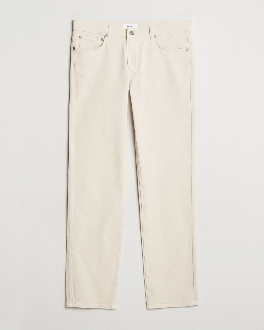 NN07 Tony 5-Pocket Pants Ivory – White
