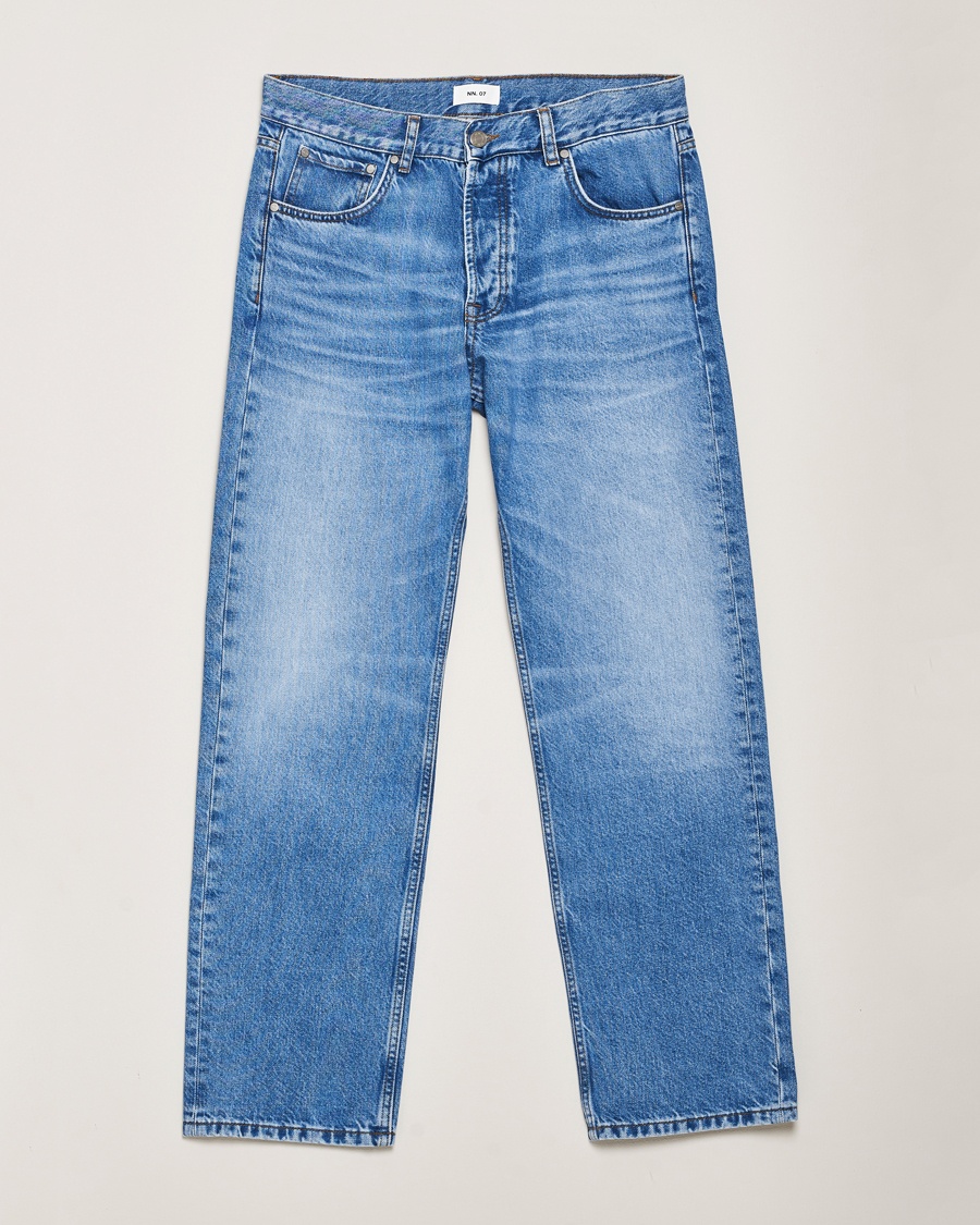 RRL Straight Fit 5-Pocket Denim Once Washed at CareOfCarl.com