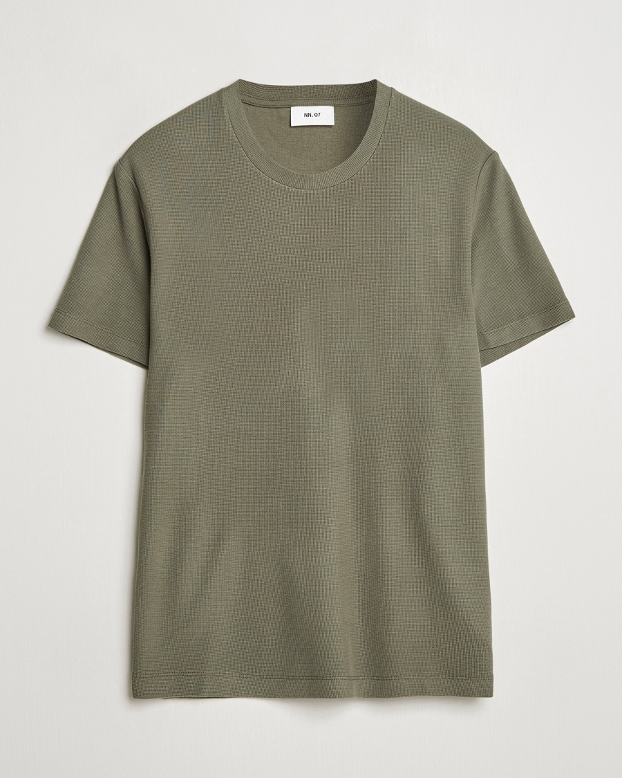 NN07 Clive Crew Neck T-Shirt Capers Green – Green