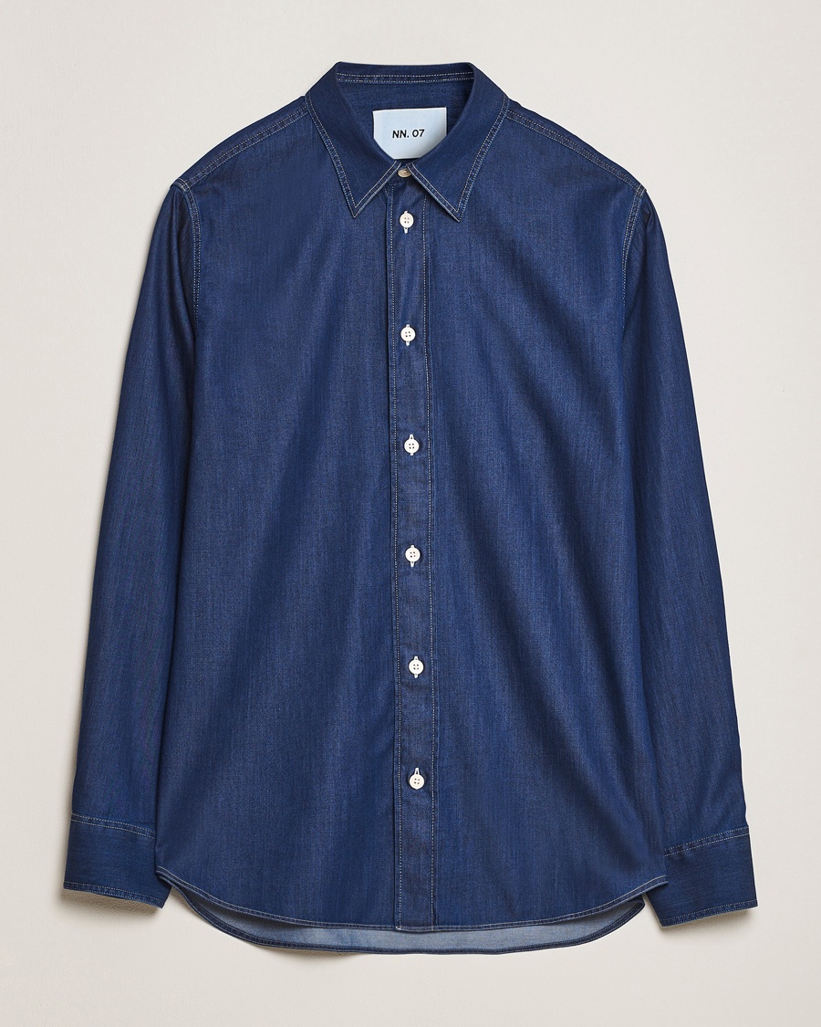 NN07 Colby Denim Shirt Medium Indigo – Blue