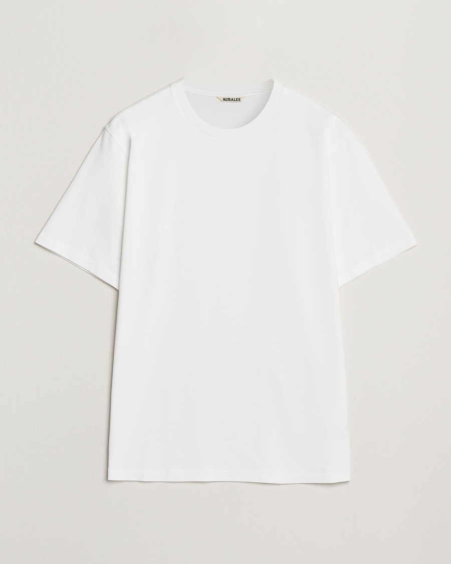 Auralee Luster Plating T-Shirt White – White