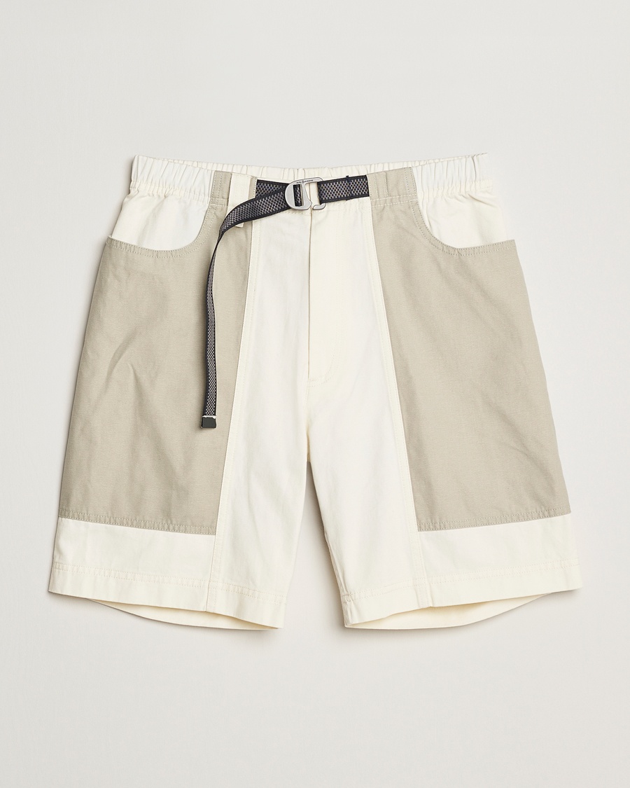 Sail Racing Breeze Cotton Twill Blocked Shorts Off White – White