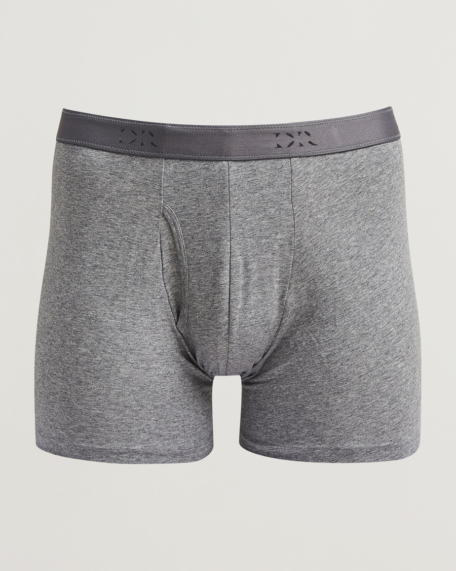 Derek Rose Pima Cotton Stretch Trunk Charcoal – Grey