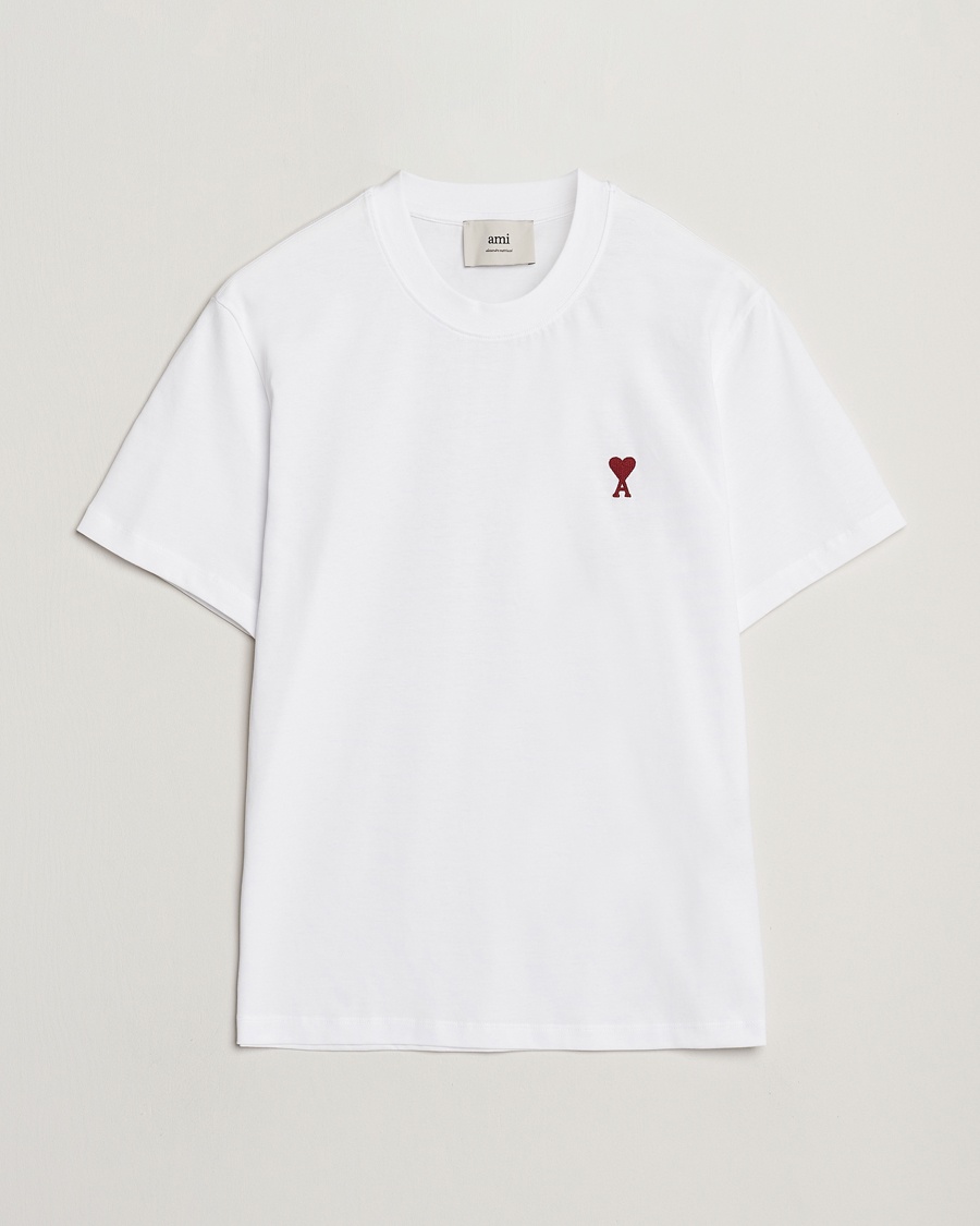 AMI Heart Logo T-Shirt White – White
