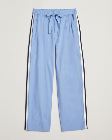 Tekla Grosgrain Stripes Pyjama Pants Cornflower Blue – Blue