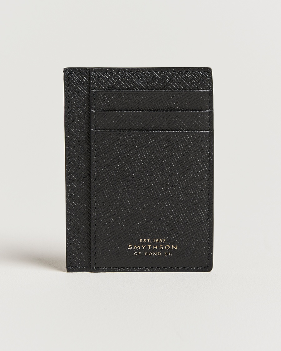 Smythson Panama 773 Cardholder Black – Black