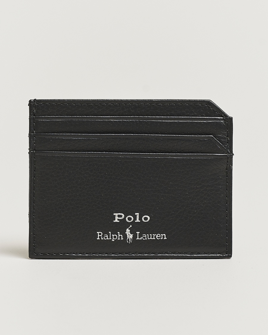 Polo Ralph Lauren Polo Ralph LaurenPebble Leather Card CaseBlack – Black