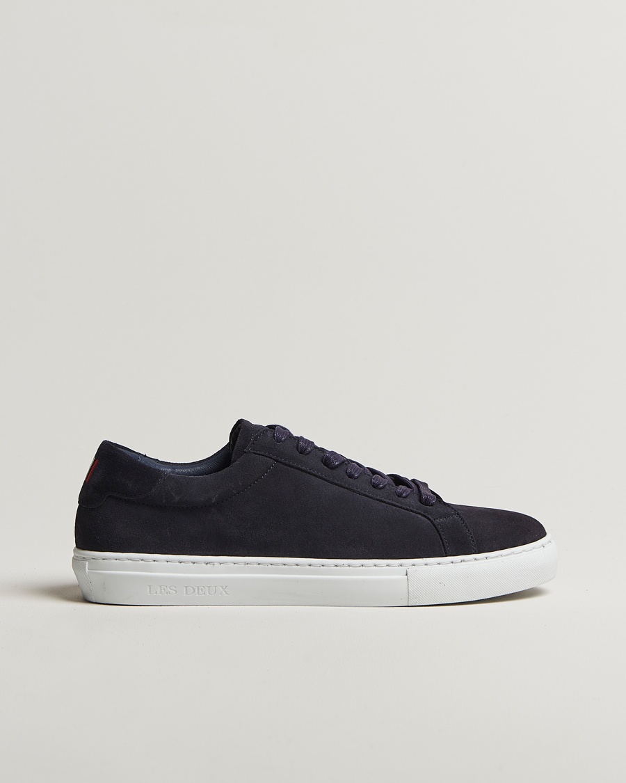 LES DEUX Theodor Suede Sneakers Navy – Blue