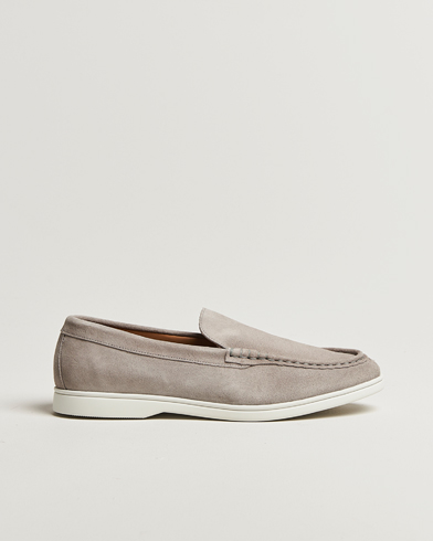Charles Tyrwhitt Suede Slip On Loafers Light Grey – Grey