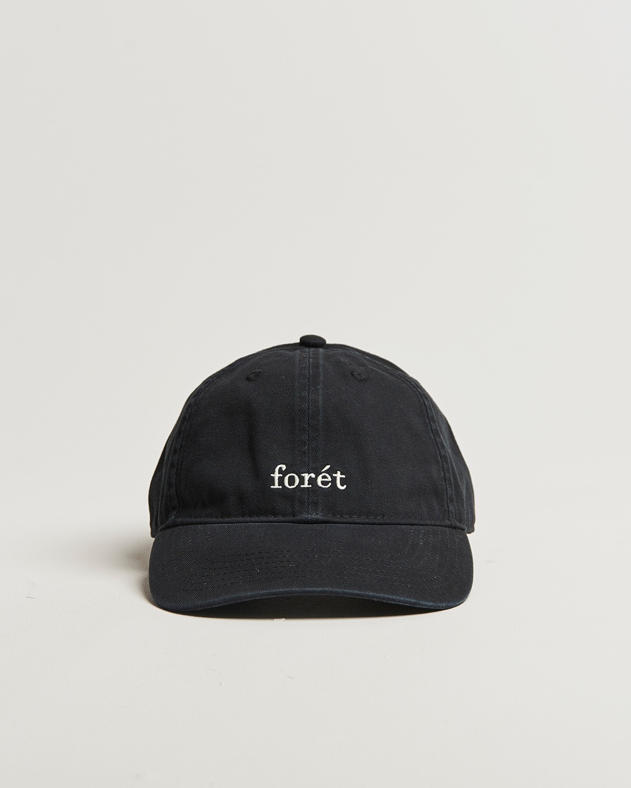 Forét Hawk Washed Cap Black – Black