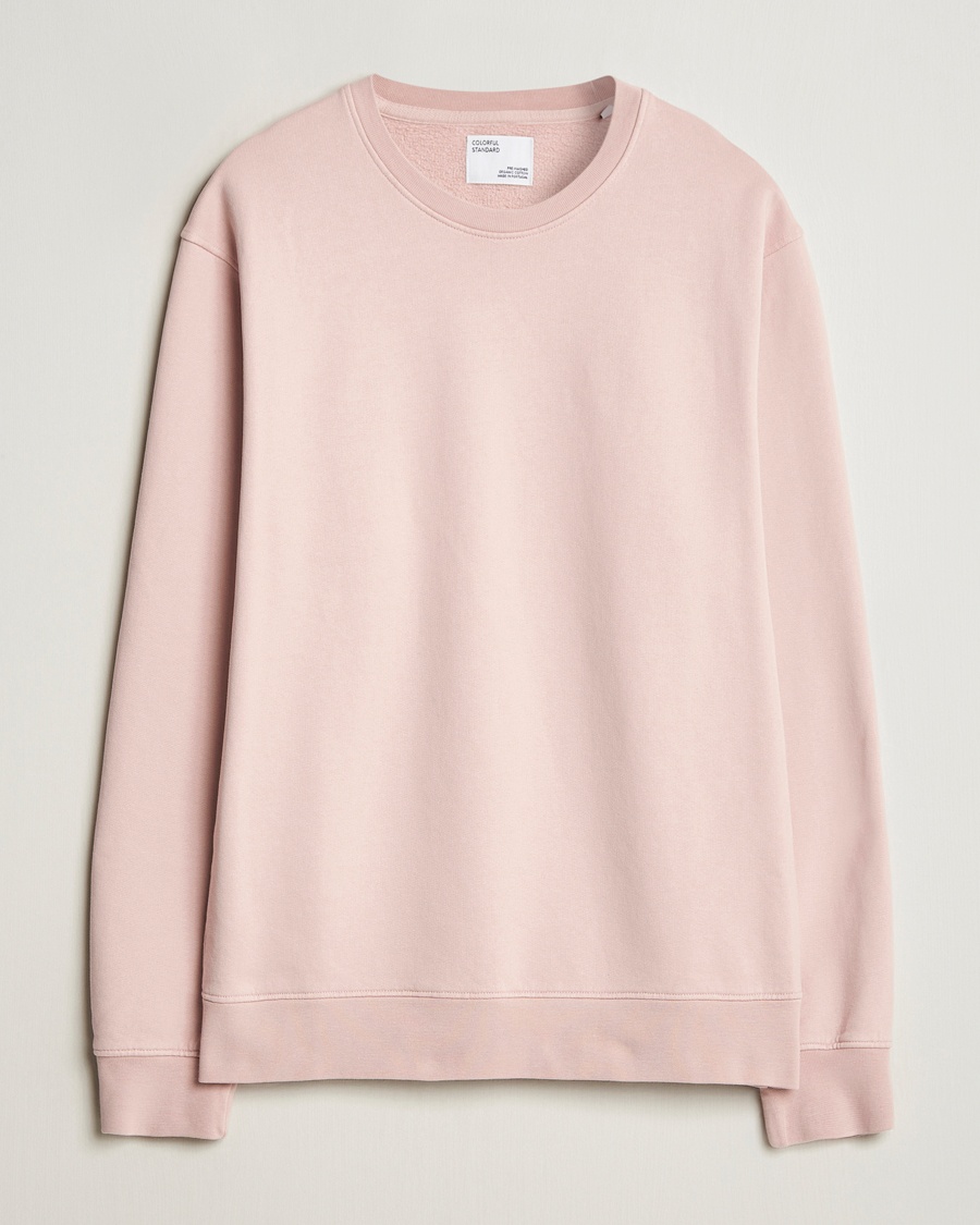 Colorful Standard Classic Organic Crew Neck Sweat Faded Pink – Pink
