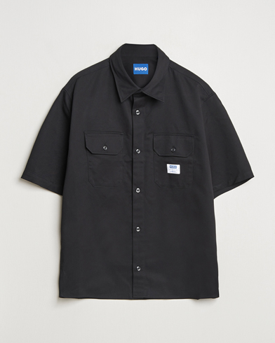 HUGO Ekyno Workwear Short Sleeve Shirt Black – Black