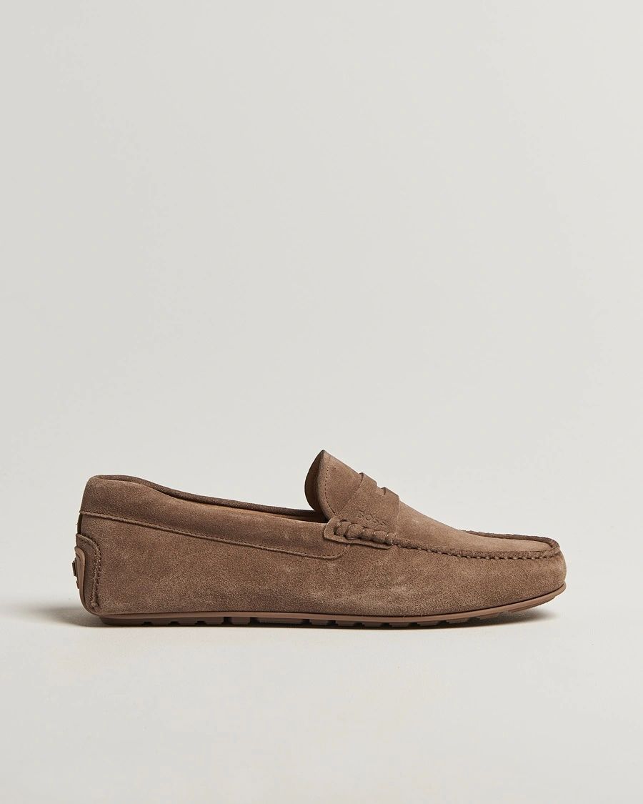 BOSS BLACK Noel Suede Moccasin Medium Beige – Beige