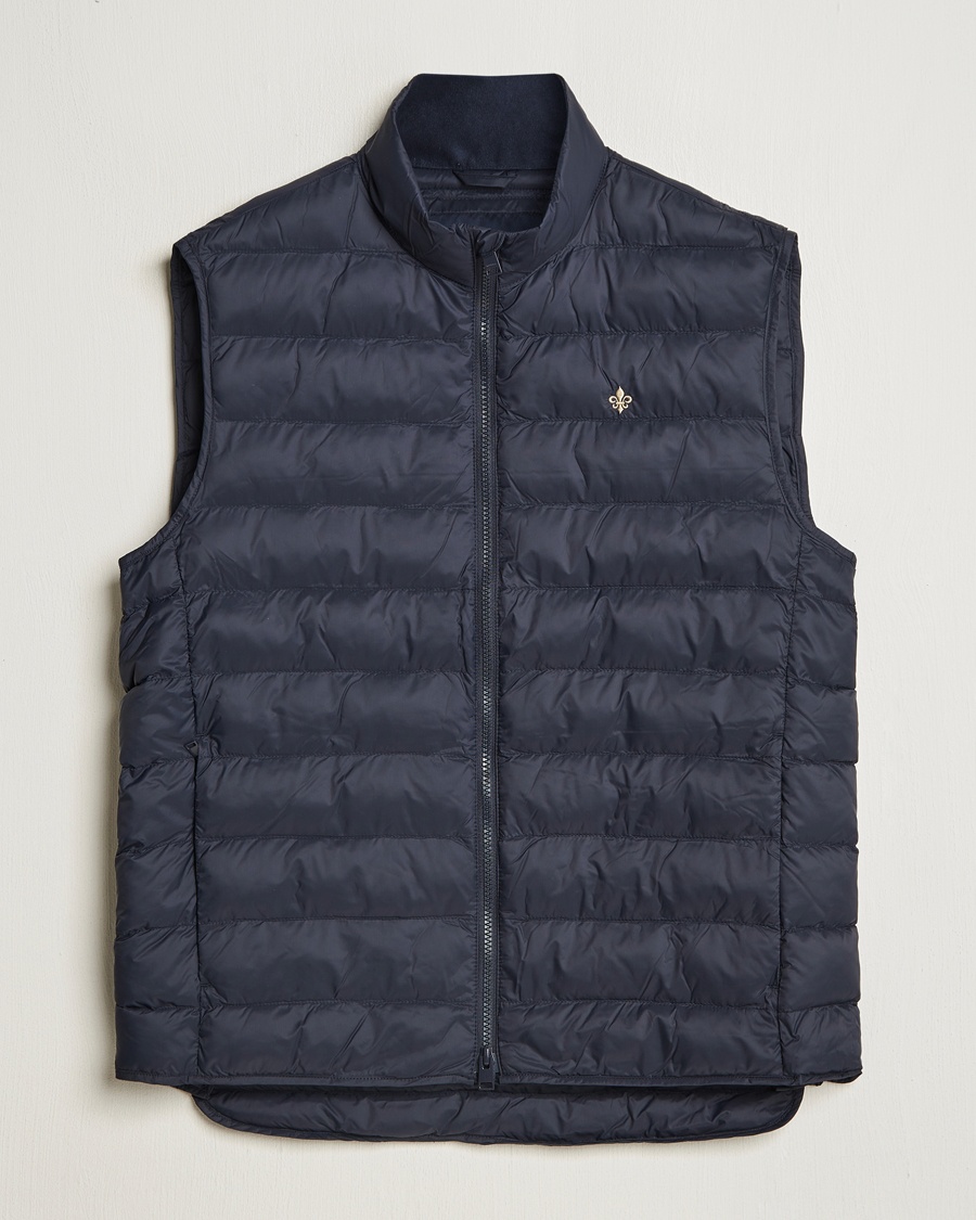 Morris Norfolk Liner Vest Navy – Blue