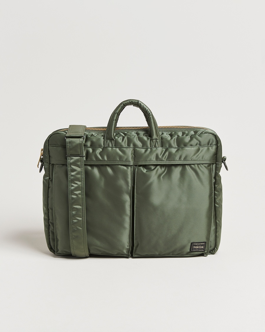 Porter-Yoshida & Co.Tanker 2Way Document BagSage Green – Green