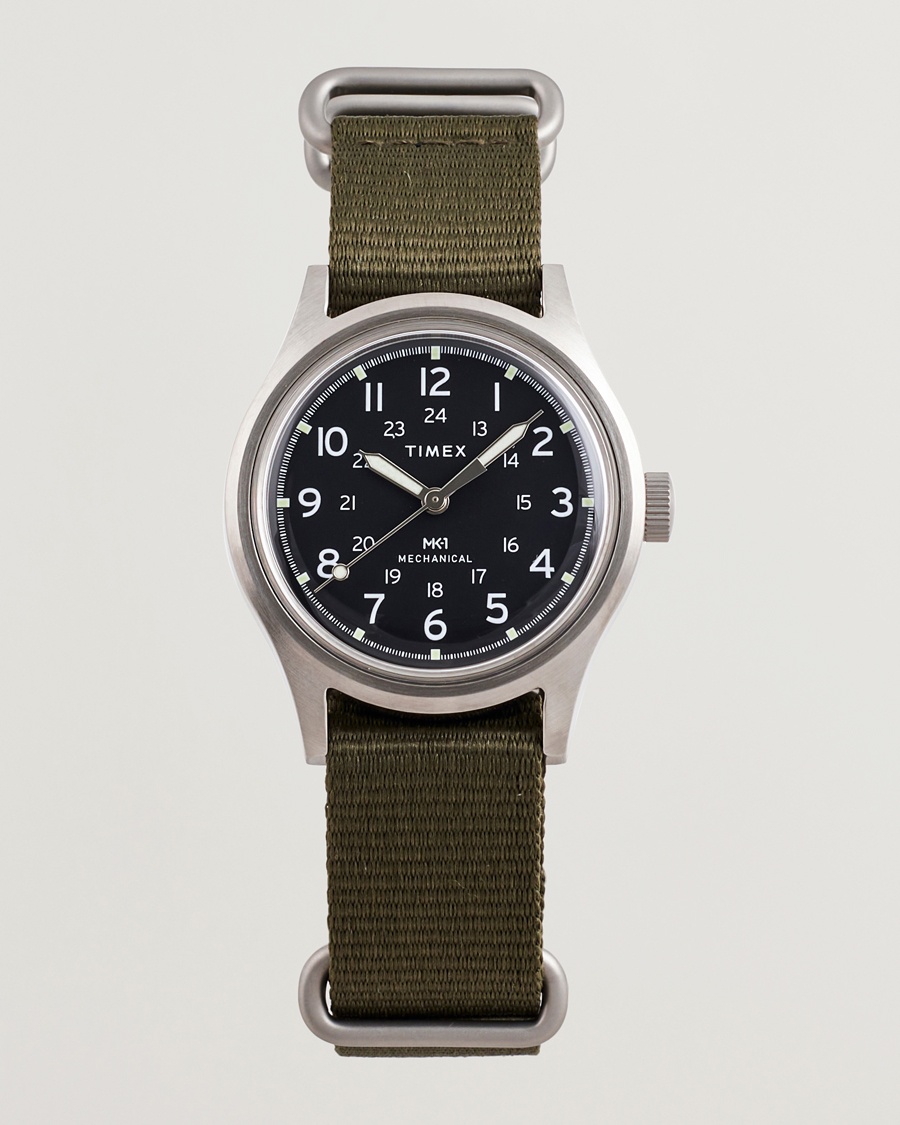 Timex MK1 Hand Wind 36mm Green Black Dial – Green