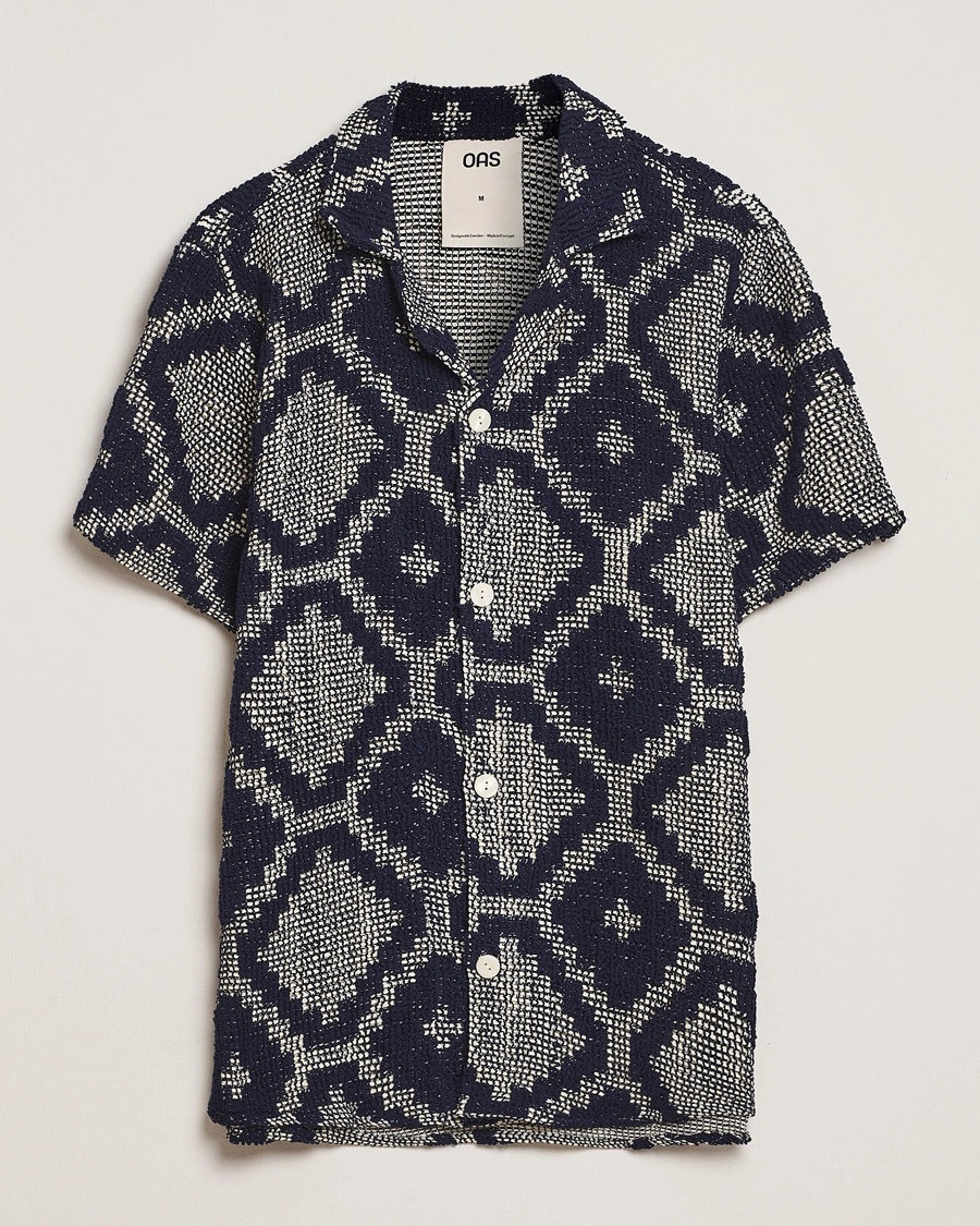 OAS Cuba Crochet Shirt Trastevere – Blue