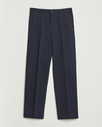 Filippa K Cotton Chino Trousers Navy – Blue
