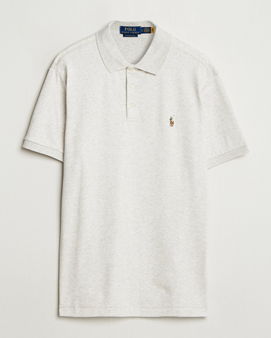 Polo Ralph Lauren Custom Slim Fit Cotton Polo State Heather – Grey