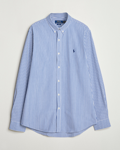 Polo Ralph Lauren Slim Fit Poplin Shirt Blue/White Bengal Stripe – Blue