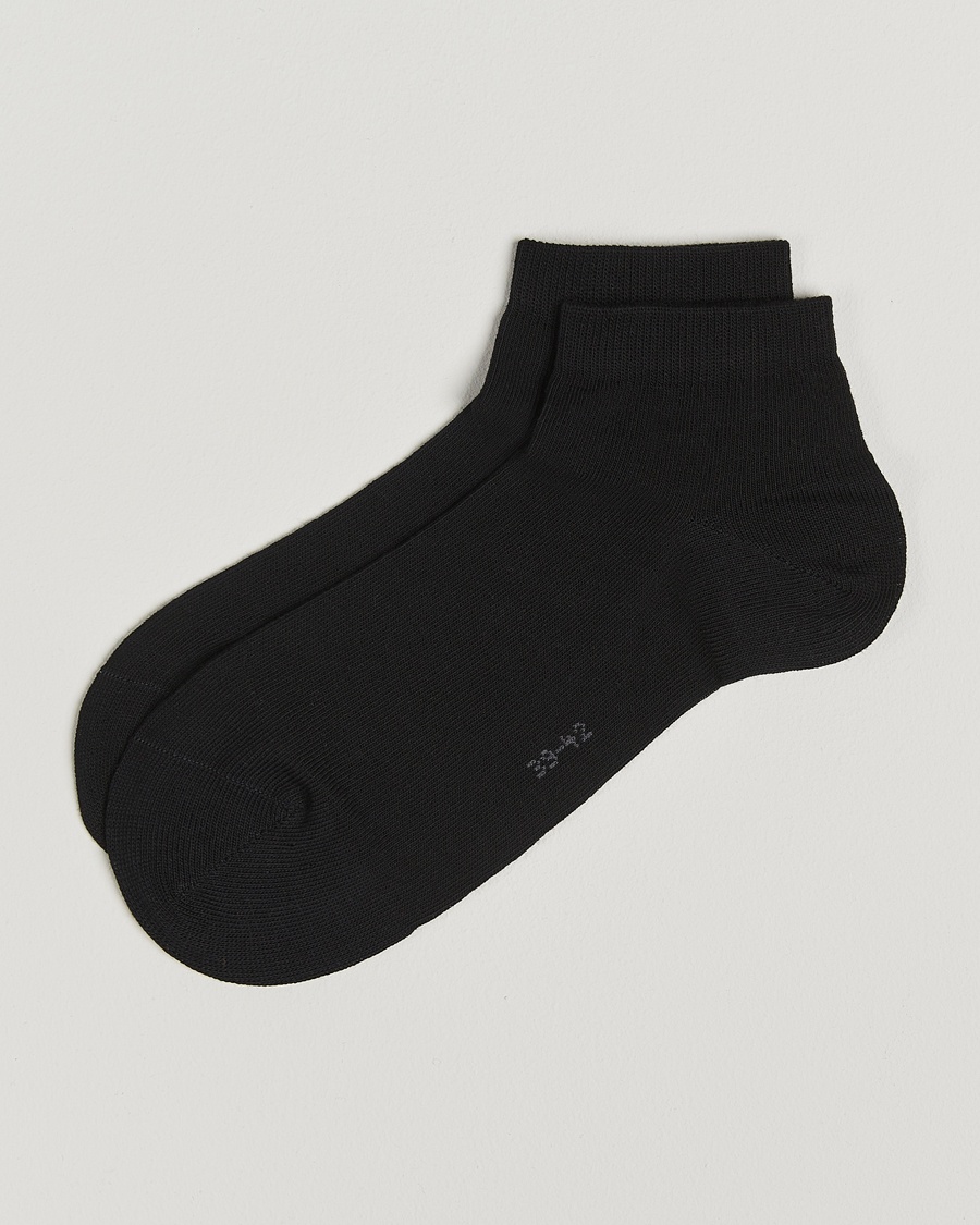 Falke Happy 2-Pack Cotton Sneaker Socks Black – Black
