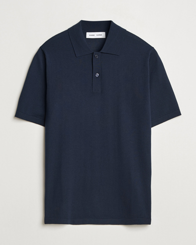 Samsøe Samsøe Sarown Knitted Polo Salute Navy – Blue