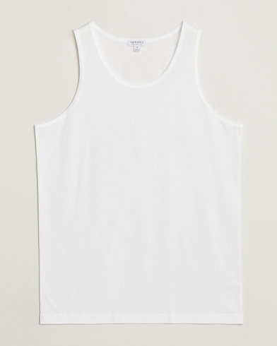 Sunspel Superfine Cotton Underwear Vest White – White