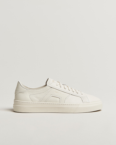 Santoni Double Buckle Sneakers White Grain – White