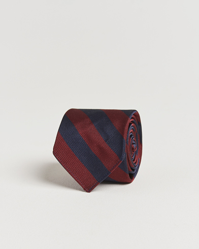 Kamakura Shirts Kamakura ShirtsVintage Ivy Regimental Stripe Silk TieNavy/Burgundy – Blue