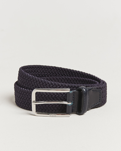 BOSS BLACK Clorio Elastic Woven Belt Navy – Blue
