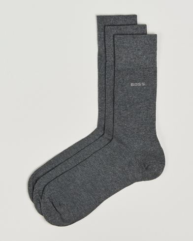 BOSS BLACK 3-Pack RS Uni Socks Medium Grey – Grey