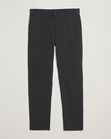 BOSS ORANGE Tapered Fit Cotton Chinos Black – Black