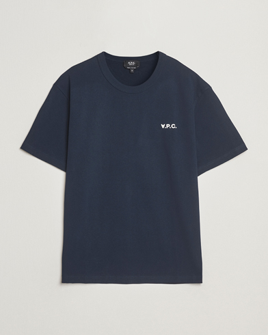 A.P.C. Boxy Fit Petit VPC T-Shirt Dark Navy/Ecru – Blue