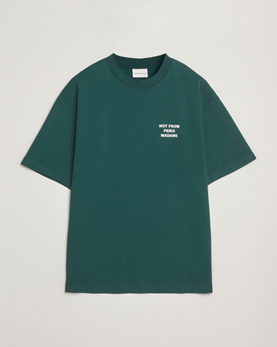 Drôle de Monsieur Slogan T-Shirt Dark Green – Green