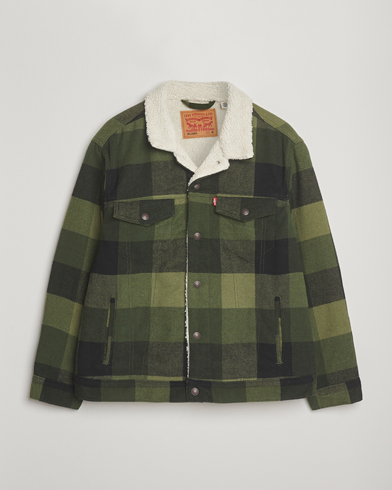 Levi's Relaxed Fit Checked Trucker Jacket Laredo - Size: M