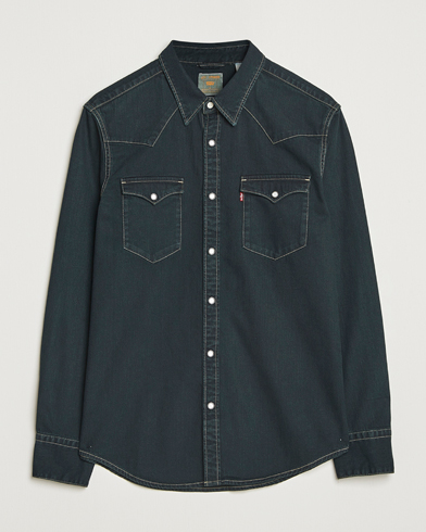 RRL Sawtooth Western Shirt Black at CareOfCarl.com