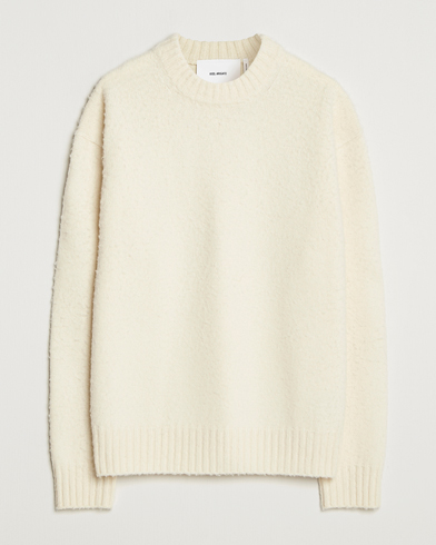 Axel Arigato Miles Bouclé Knitted Sweater Off White – White