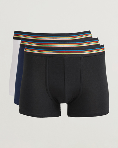 Paul Smith 3-Pack Trunk White/Navy/Black – Black