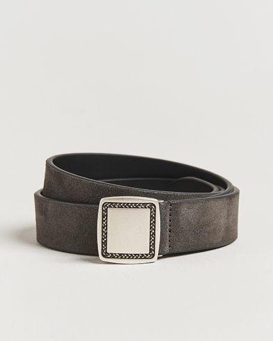 Anderson's Suede Buckle Belt 3cm Grey – Grey