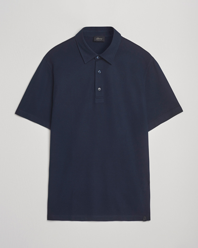 トップス MONCLER navy polo shirt Moncler Contrast Rib Polo Navy at CareOfCarl.com