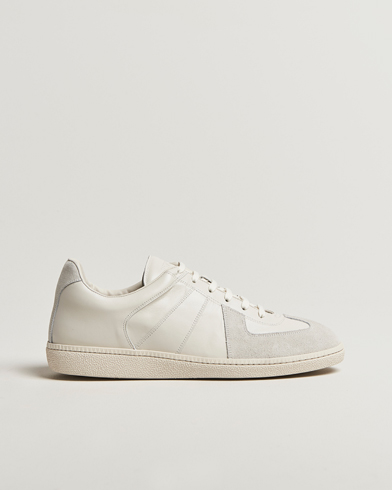 Sweyd Nappa/Suede Army Trainer White – White