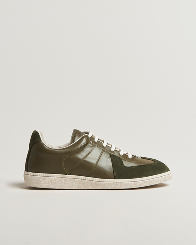 Sweyd Nappa/Suede Army Trainer Green – Green