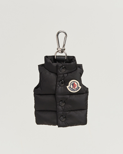 Moncler Down Vest Key Ring Black – Black