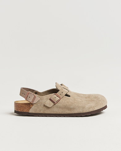 BIRKENSTOCK Tokio Classic Footbed Taupe Suede – Beige