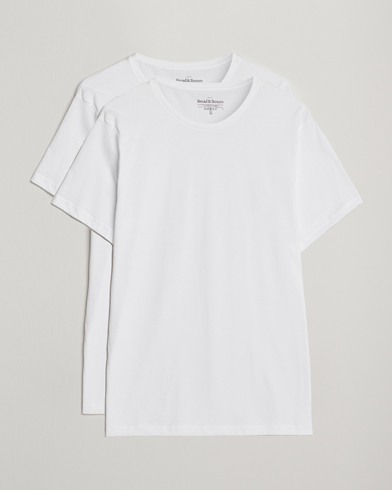 Bread & Boxers 2-Pack Lightweight Cotton T-Shirt White – White