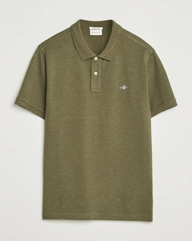 GANT The Original Polo Khaki Green Melange – Green